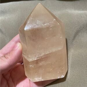 honey calcite short tower